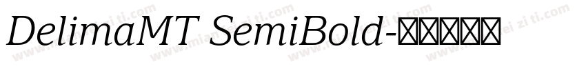 DelimaMT SemiBold字体转换